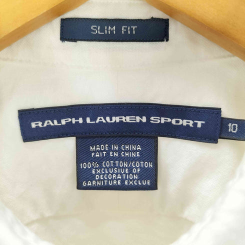 ラルフローレンスポーツ RALPH LAUREN SPORT SLIM FIT ポニー刺繍 ボタンダウン長袖シャツ メンズ 10