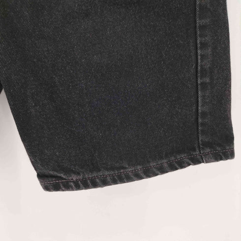 リーバイス Levis 90S USA製 34505-1865 後染めブラックデニム ショーツ メンズ W32/L00
