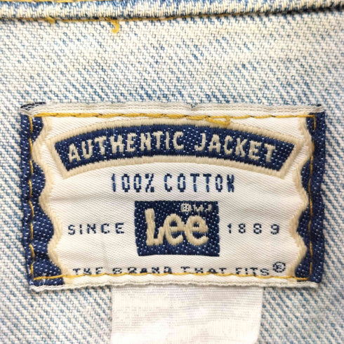 リー Lee 90S AUTHENTIC DENIM JACKET ワッペンリメイク ハーレーカスタム デニムジャケット メンズ