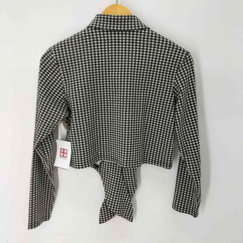 モルガン MORGAN L/S 裾デザインギンガムチェックシャツ レディース