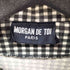 モルガン MORGAN L/S 裾デザインギンガムチェックシャツ レディース