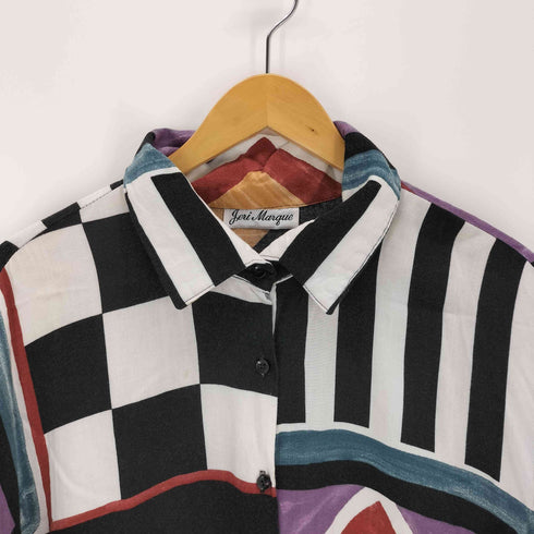 総柄 S/S ビッグシャツ レディース