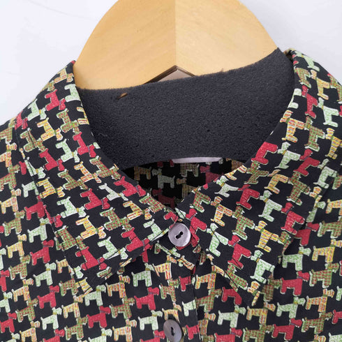 ロータス LOTUS L/S 犬柄 タンクトップ シャツセットアップ レディース