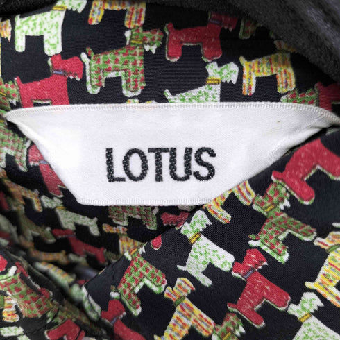 ロータス LOTUS L/S 犬柄 タンクトップ シャツセットアップ レディース