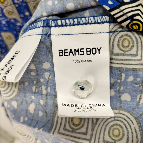 ビームスボーイ BEAMS BOY BOY バティック ノースリーブ シャツ レディース
