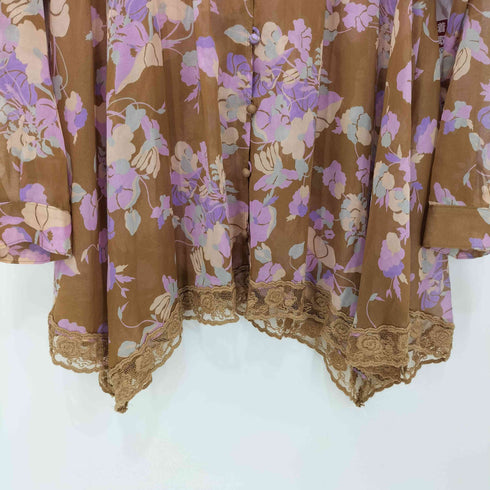 グレースコンチネンタル GRACE CONTINENTAL 花柄 レース ブラウス レディース
