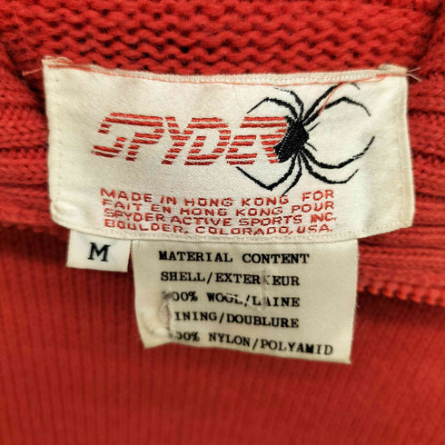 SPIDER 香港製 レイヤードハイネック マルチカラー ニット メンズ import:M