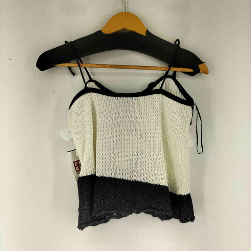 ザラ ZARA バイカラー ニットキャミソール レディース import:L