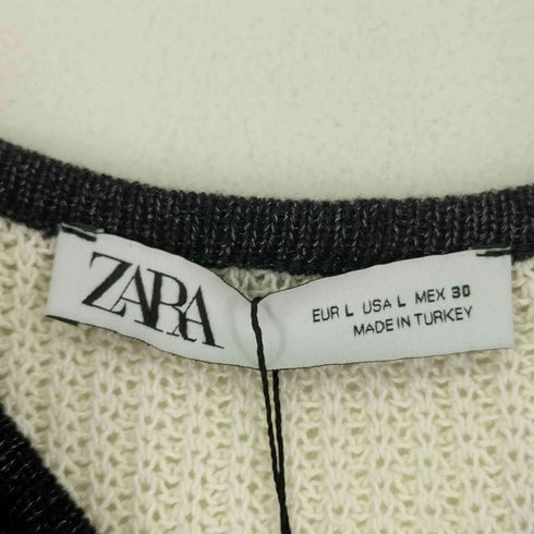 ザラ ZARA バイカラー ニットキャミソール レディース import:L