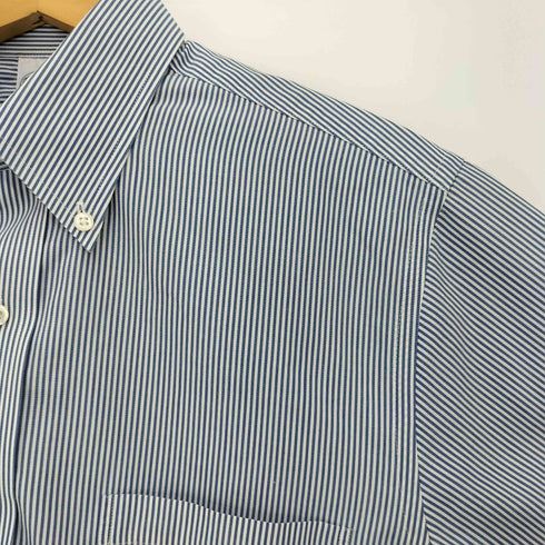 ブルックスブラザーズ BROOKS BROTHERS SLIM FIT NON-IRON ストライプ 半袖 ボタンダウンシャツ メンズ 15