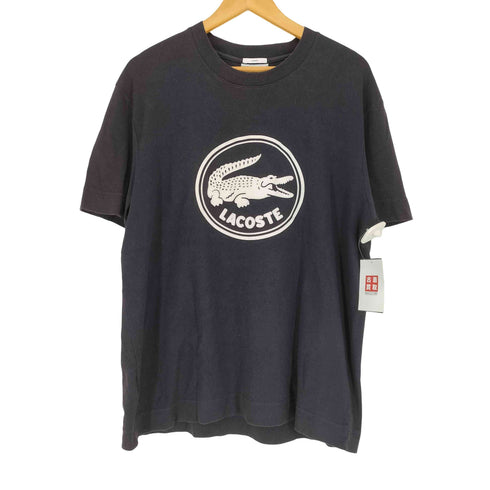 ラコステ LACOSTE CLASSIQUE LACOSTE フロントフロッキープリントクルーネックTシャツ メンズ JPN:L