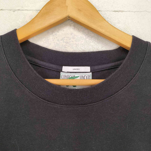 ラコステ LACOSTE CLASSIQUE LACOSTE フロントフロッキープリントクルーネックTシャツ メンズ JPN:L