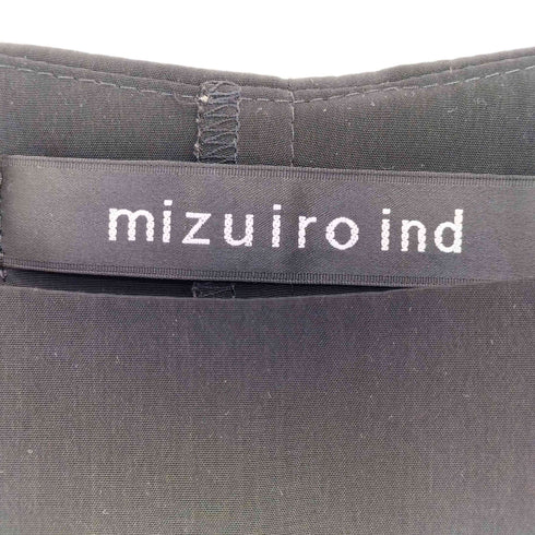 ミズイロインド mizuiro ind ダブルヘム ノースリーブ ワンピース レディース