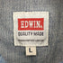エドウィン EDWIN ワーク L/S デニムシャツ メンズ JPN:L