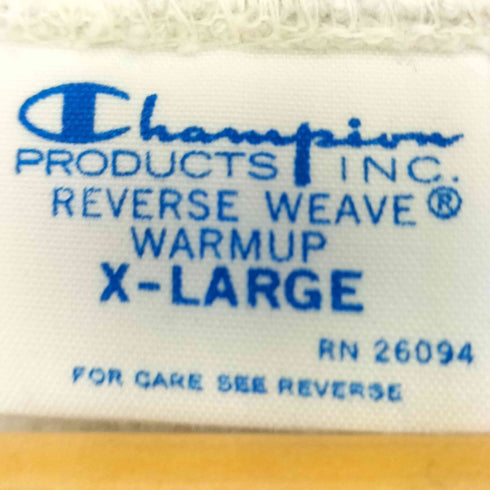 チャンピオン Champion 復刻 青単色タグ 裏起毛 霜降り REVERSE WEAV リバースウィーブ メンズ import:XL