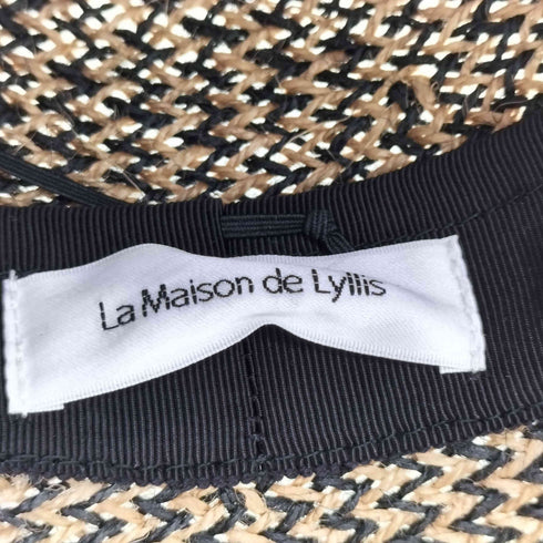 ラメゾンドリリス La Maison de Lyllis 二重編み ストローハット レディース