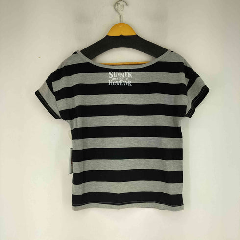 S/S ボーダー Tシャツ スタッズ加工 レディース
