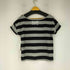 S/S ボーダー Tシャツ スタッズ加工 レディース