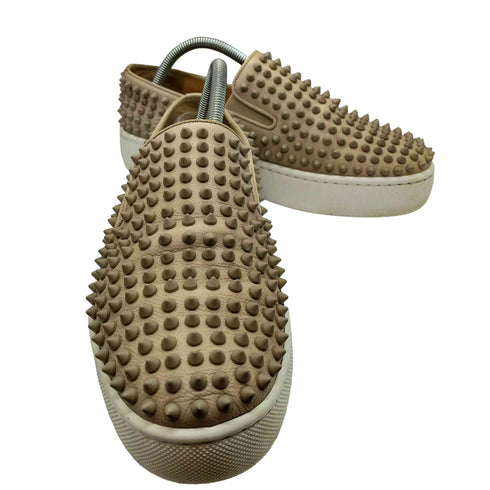クリスチャンルブタン CHRISTIAN LOUBOUTIN イタリア製 スタッズ スリッポン スニーカー メンズ EUR:41