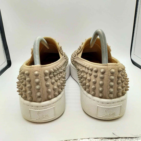 クリスチャンルブタン CHRISTIAN LOUBOUTIN イタリア製 スタッズ スリッポン スニーカー メンズ EUR:41