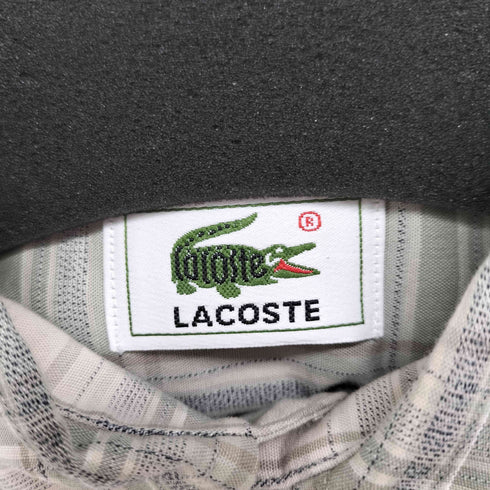 ラコステ LACOSTE ワニ刺繍 BD S/S チェックシャツ メンズ JPN:3
