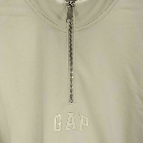 ギャップ Gap 24SS JHALF ZIP LG CARLS STONE ロゴ ハーフジップ スウェット メンズ import:S