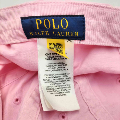ポロラルフローレン POLO RALPH LAUREN ロゴ ポニー刺繍 キャップ レディース ONE SIZE