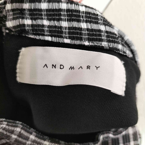 ANDMARY Natalie check tops ナタリー チェック トップス レディース FREE