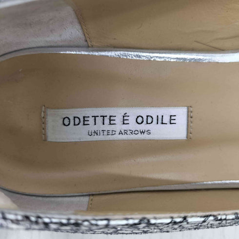 オデットエオディール Odette e Odile シルバーパンプス レディース 25