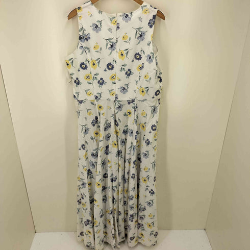 ローラアシュレイ LAURA ASHLEY フローラル柄 ノースリーブ ワンピース レディース EUR:44