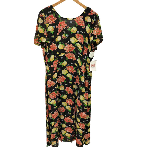 ローラアシュレイ LAURA ASHLEY フローラル柄 S/S ワンピース レディース EUR:44