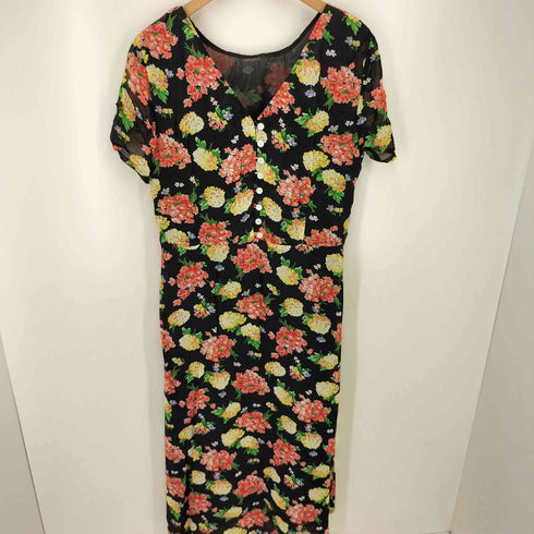 ローラアシュレイ LAURA ASHLEY フローラル柄 S/S ワンピース レディース EUR:44