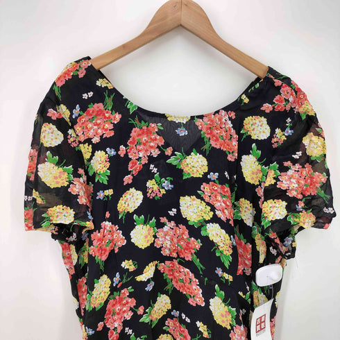 ローラアシュレイ LAURA ASHLEY フローラル柄 S/S ワンピース レディース EUR:44