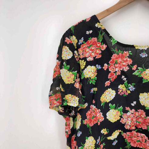 ローラアシュレイ LAURA ASHLEY フローラル柄 S/S ワンピース レディース EUR:44