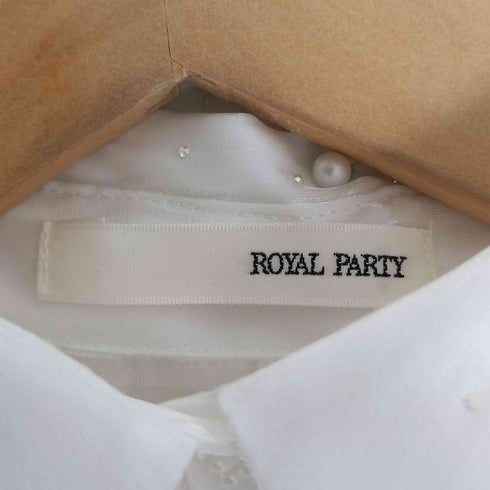 ロイヤルパーティー ROYAL PARTY パールラインストーン シアーブラウス レディース FREE