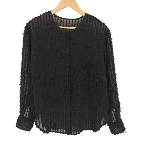 スローブイエナ SLOBE IENA カットジャガードクルーネックブラウス レディース