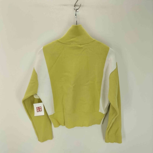 マウジー moussy BICOLOR ZIP UP ニット レディース FREE