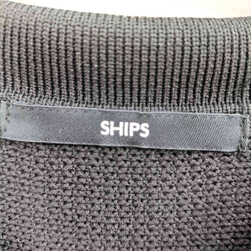 シップス SHIPS ラバー ロゴ ワッペン メッシュ ポロシャツ メンズ JPN:L
