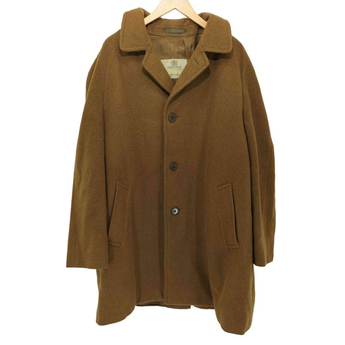 アクアスキュータム AQUASCUTUM 70-80S 英国製 モヘア混 ウール ステンカラーコート メンズ