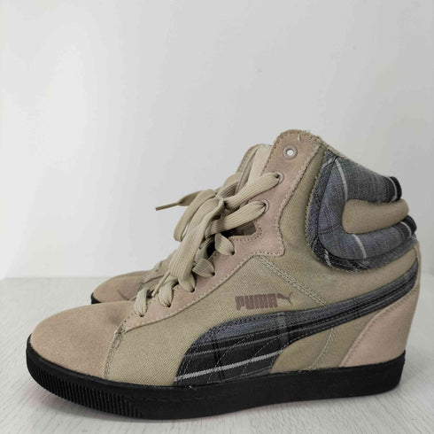 プーマ PUMA ビッキー ウェッジ チェッカー ハイカットスニーカー レディース 25