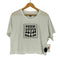 エムエムシックスメゾンマルジェラ MM6 Maison Margiela 23SS グラフィックロゴデザイン クロップド半袖Tシャツ カットソー レディース 16