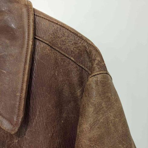 CALIFORNIAN PONY HIDE Servalジッパー 50S ジップアップ レザージャケット メンズ