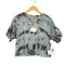 エムエムシックスメゾンマルジェラ MM6 Maison Margiela 23SS ロゴラベル タイダイ染め クロップド 半袖Tシャツ カットソー レディース 16