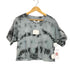 エムエムシックスメゾンマルジェラ MM6 Maison Margiela 23SS ロゴラベル タイダイ染め クロップド 半袖Tシャツ カットソー レディース 16