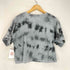 エムエムシックスメゾンマルジェラ MM6 Maison Margiela 23SS ロゴラベル タイダイ染め クロップド 半袖Tシャツ カットソー レディース 16