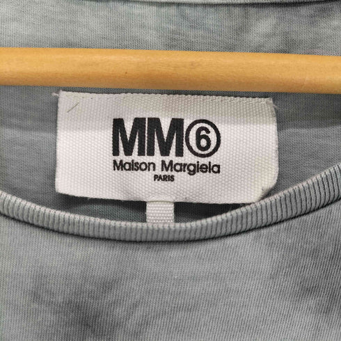 エムエムシックスメゾンマルジェラ MM6 Maison Margiela 23SS ロゴラベル タイダイ染め クロップド 半袖Tシャツ カットソー レディース 16