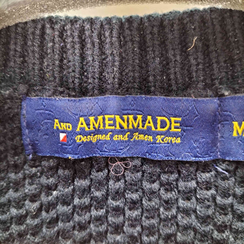 AND AMENMADE ジップデザインクルーネックニット メンズ JPN:M
