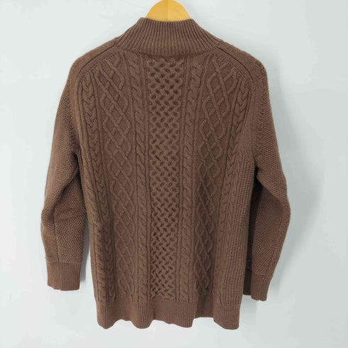 ユニクロプラスジェイ UNIQLO+J プレミアムラムケーブルハイネックセーター レディース JPN:XL