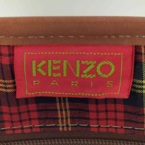 ケンゾーパリス KENZO PARIS 裏地チェック 花柄 トートバッグ レディース