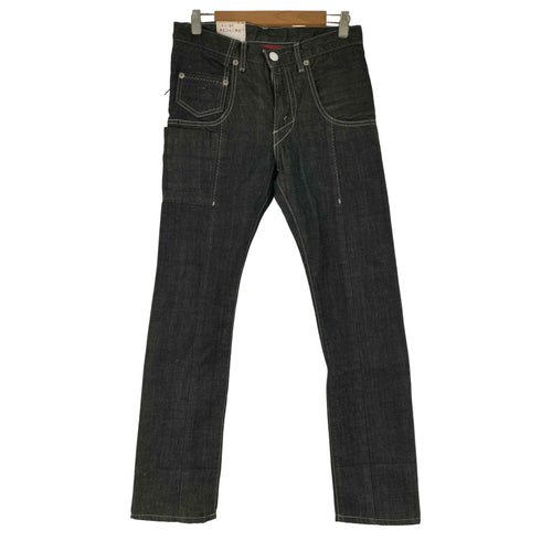リーバイスレッド Levis RED ブラックテーパードデニムパンツ メンズ